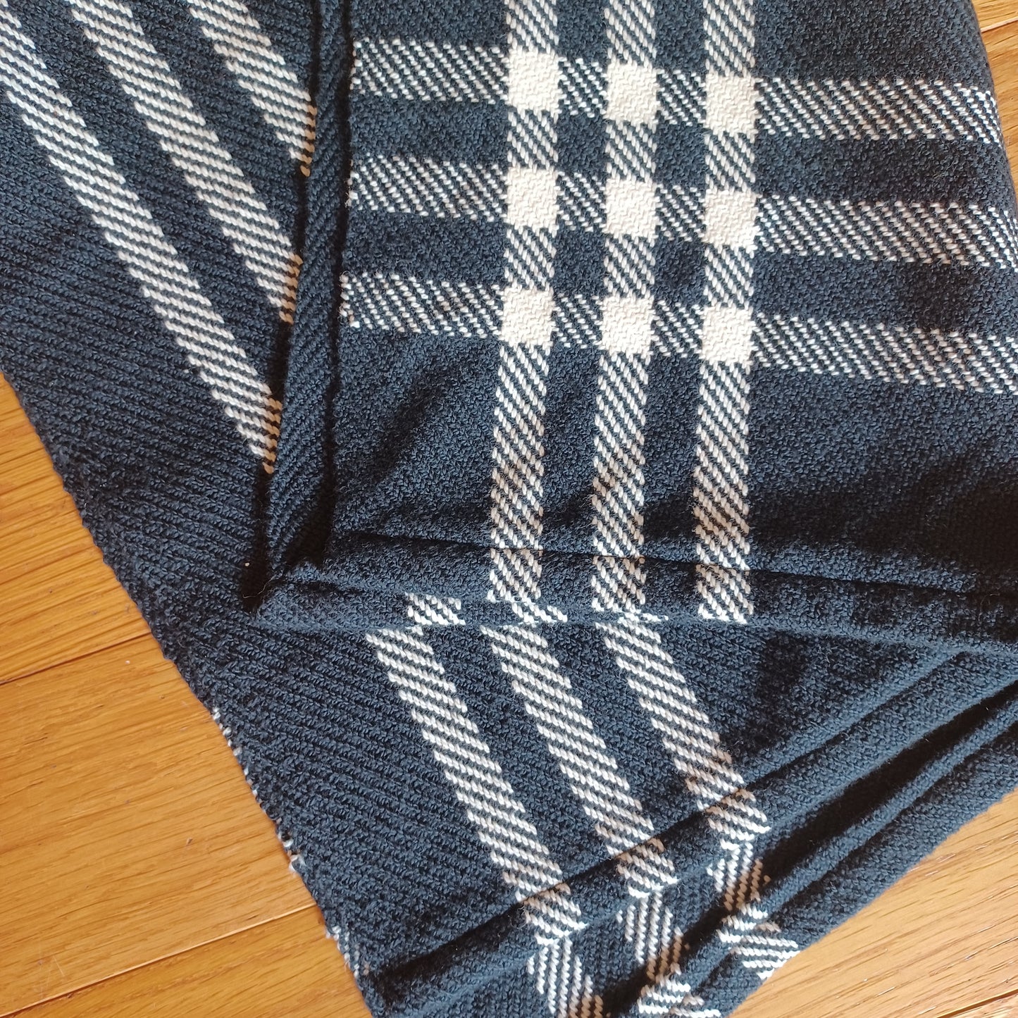 Twill-Check , Black and White Dish Towel, MADE-TO-ORDER