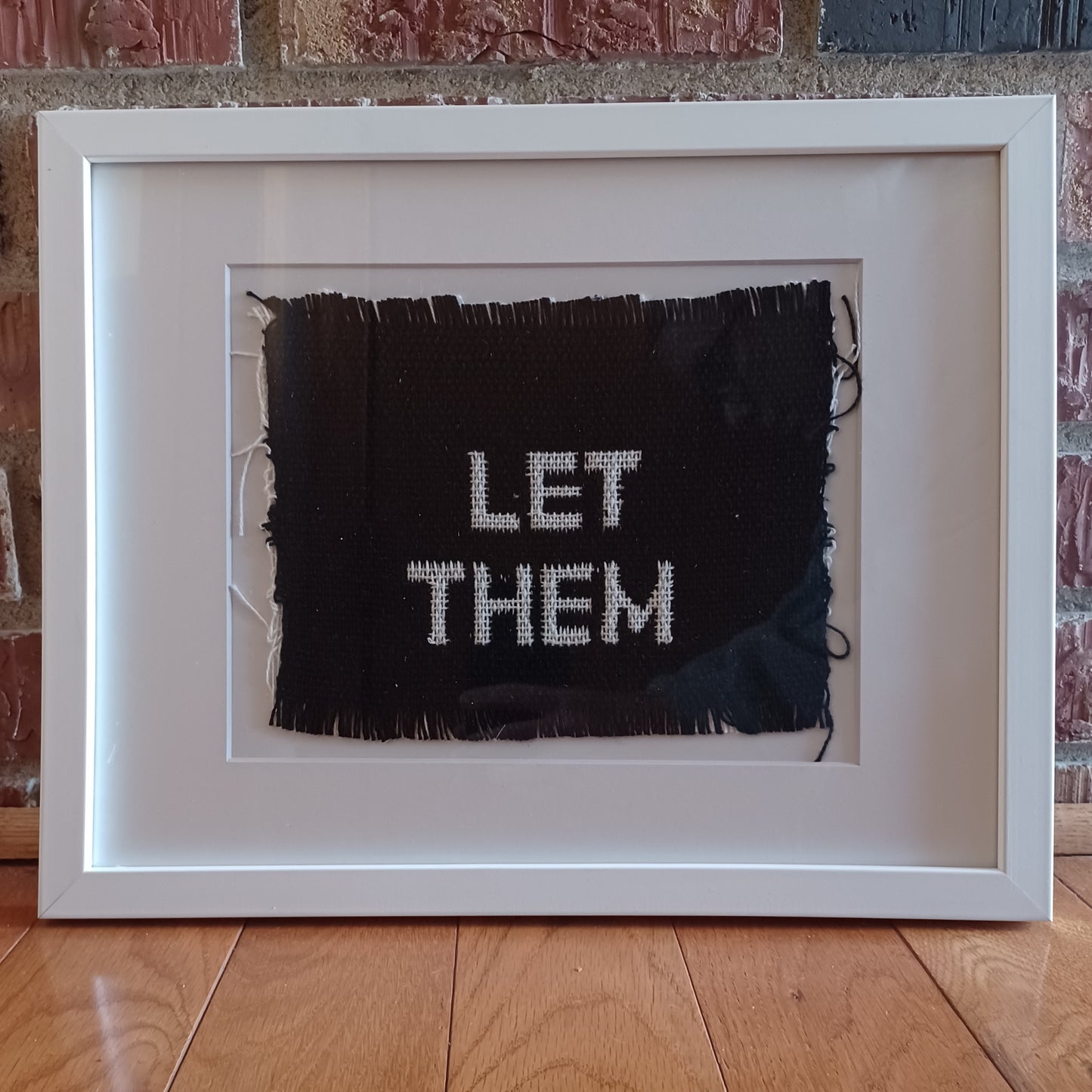 Woven Text Art - Let Them