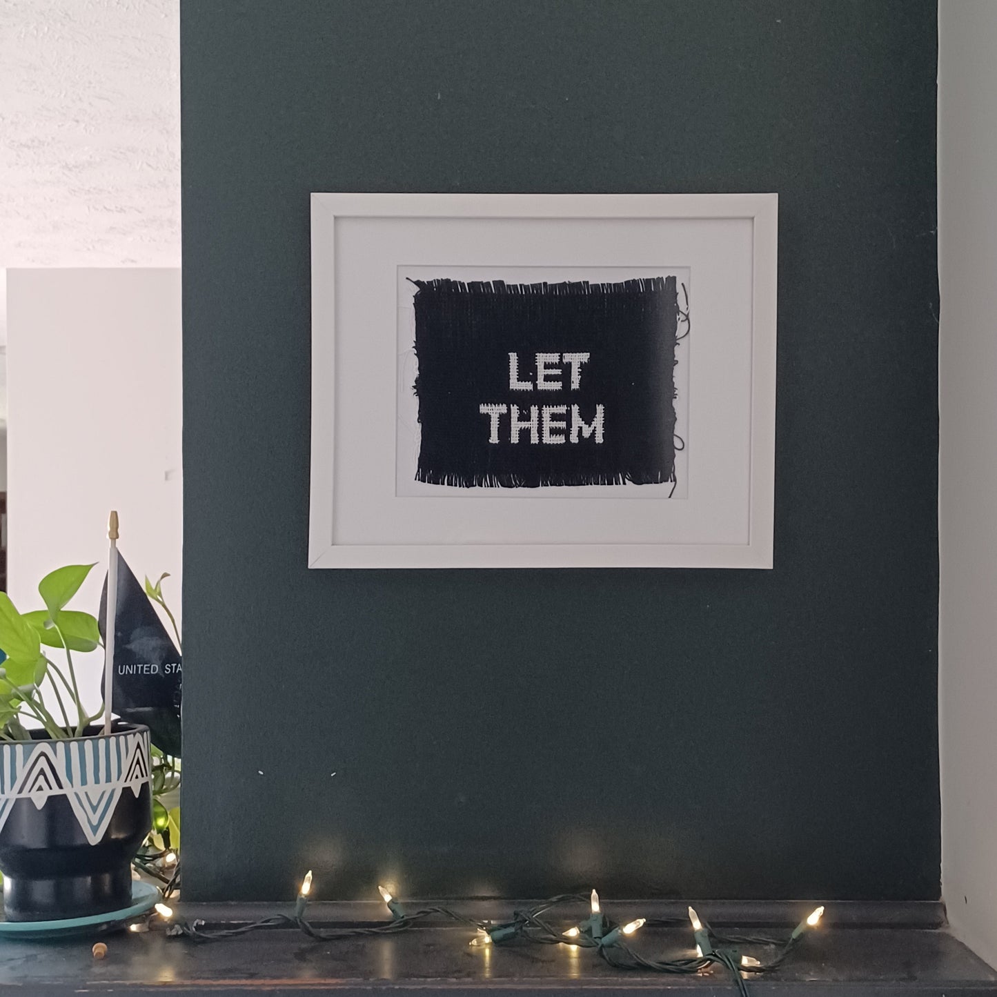 Woven Text Art - Let Them