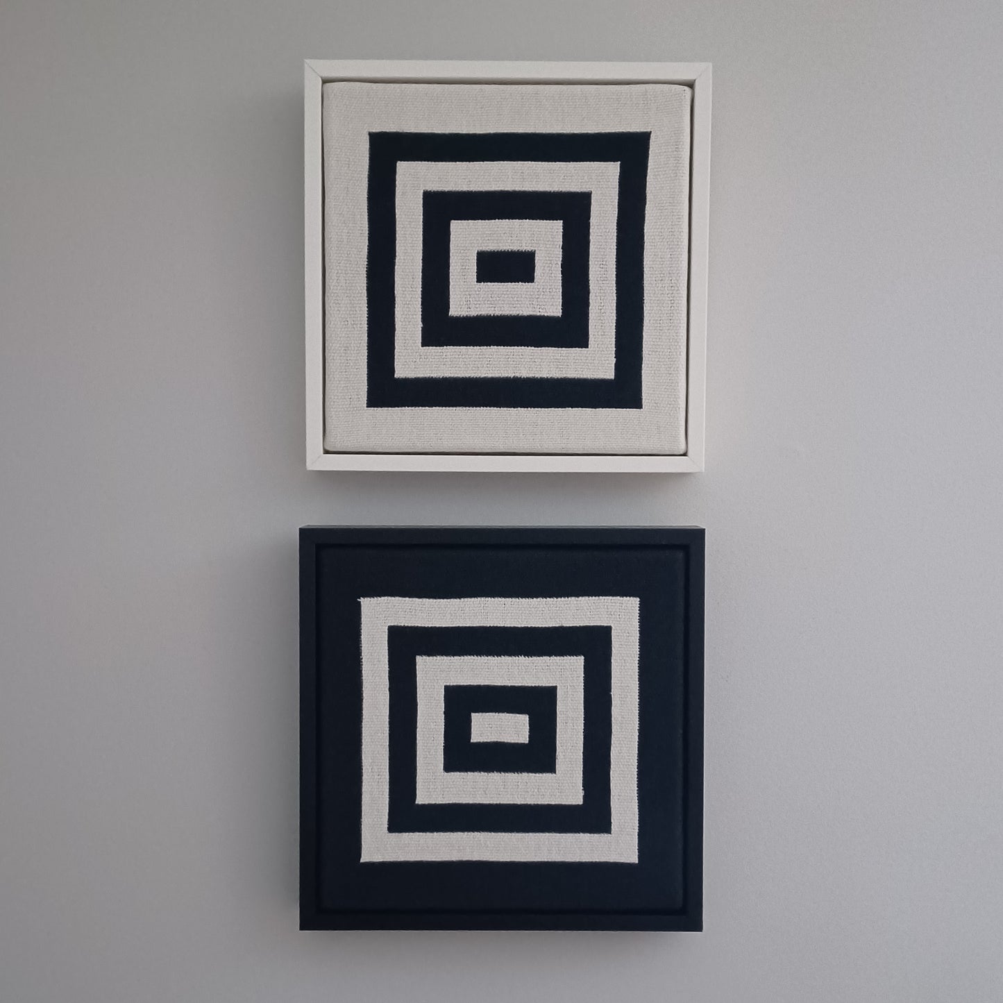 Black and White Woven Art