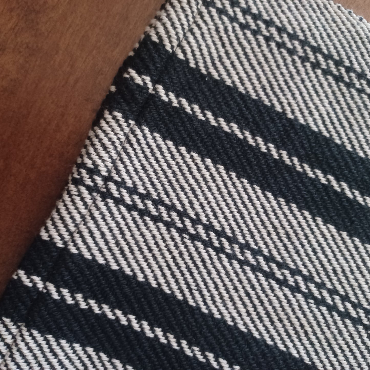 Black and White Stripe, Handwoven Dish Towel