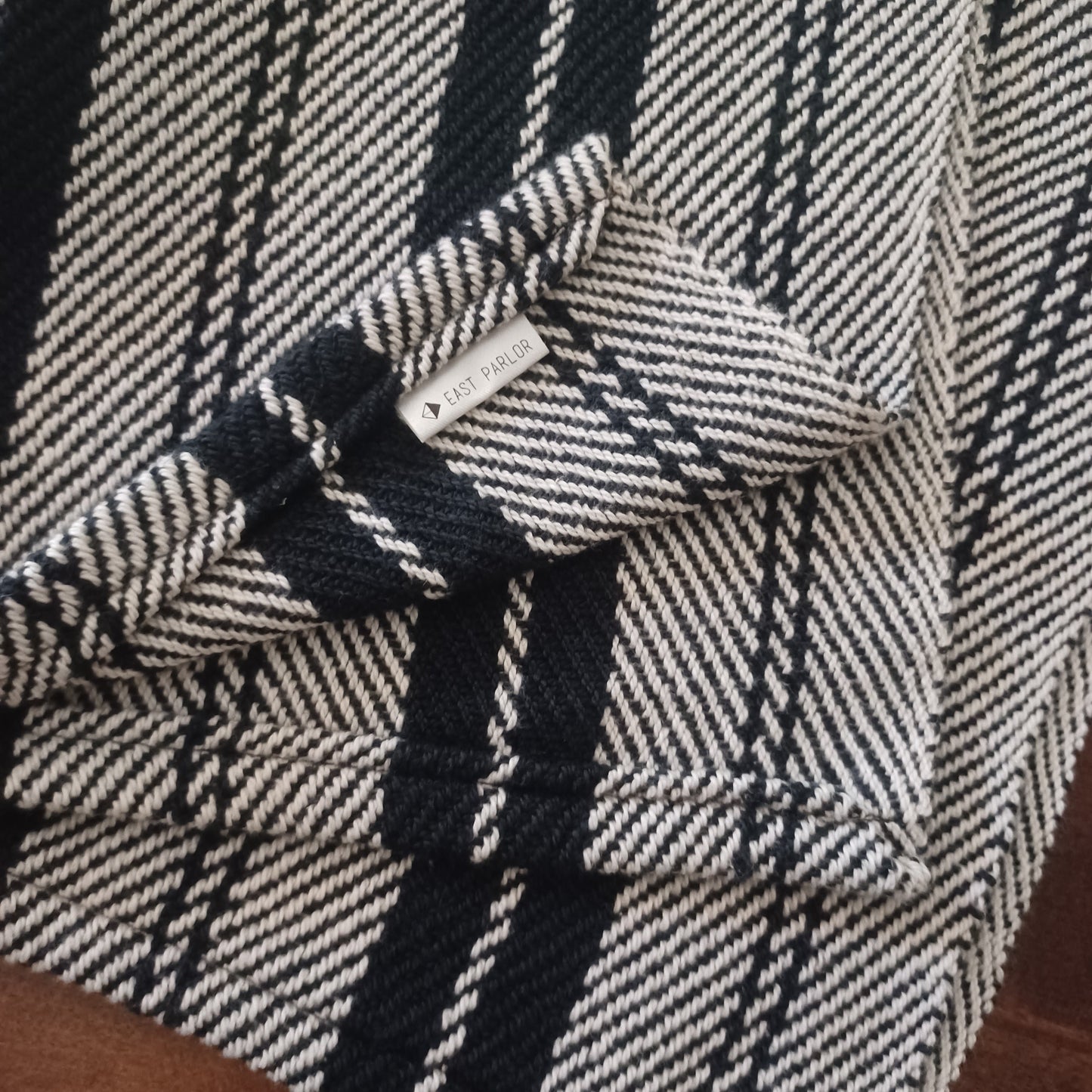 Black and White Stripe, Handwoven Dish Towel