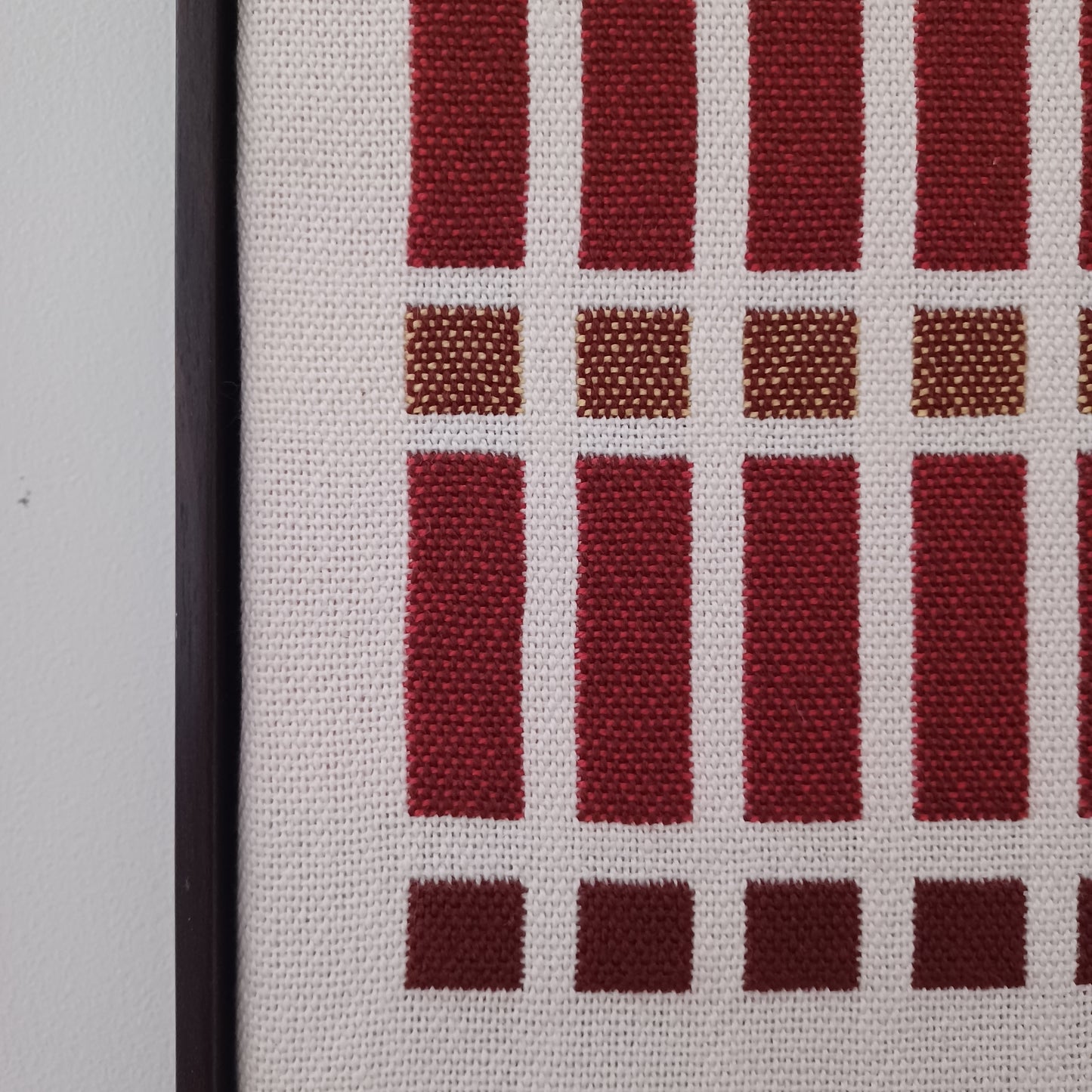 Woven Wall Hanging - Red Blots