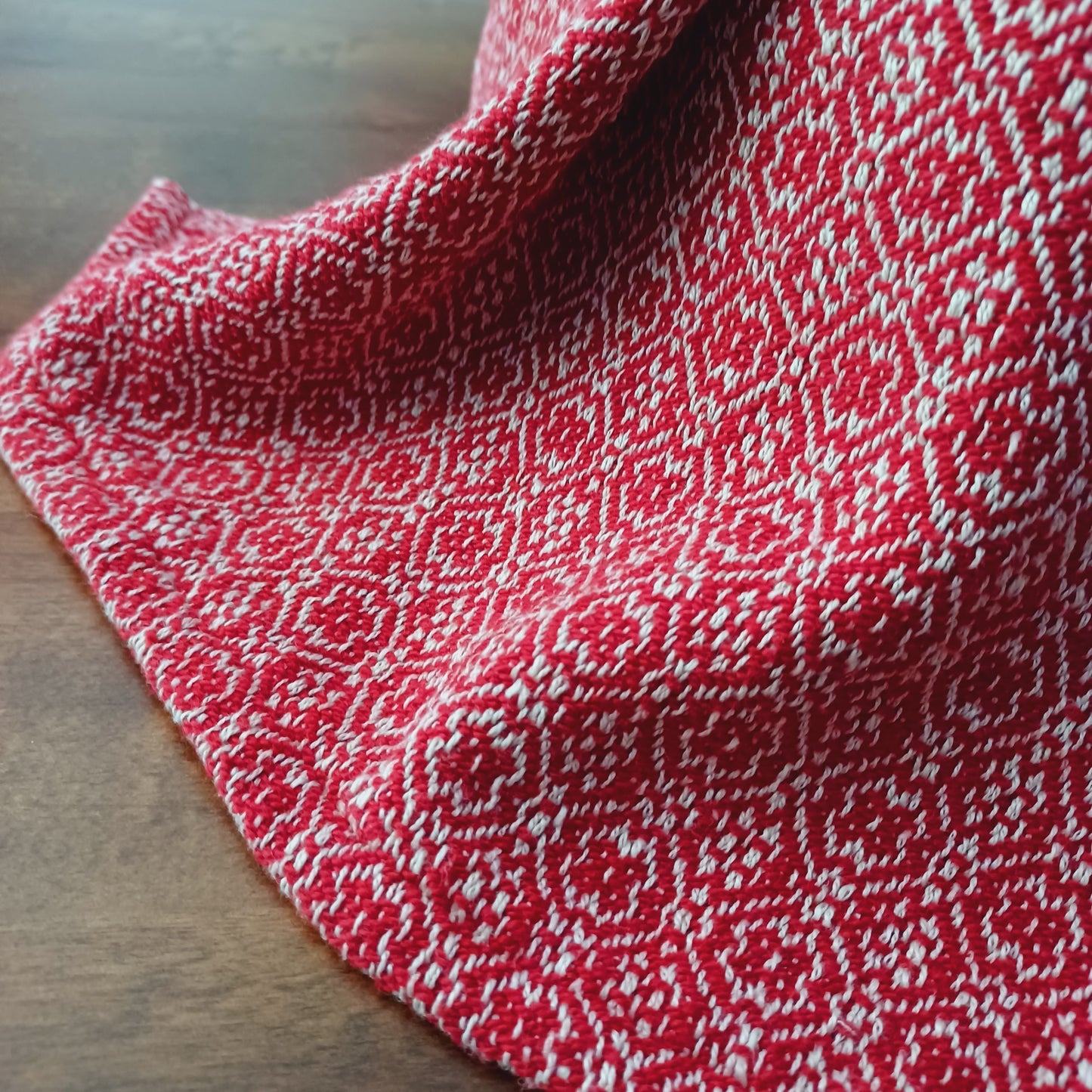 Hemp Cotton Dishtowel - Red