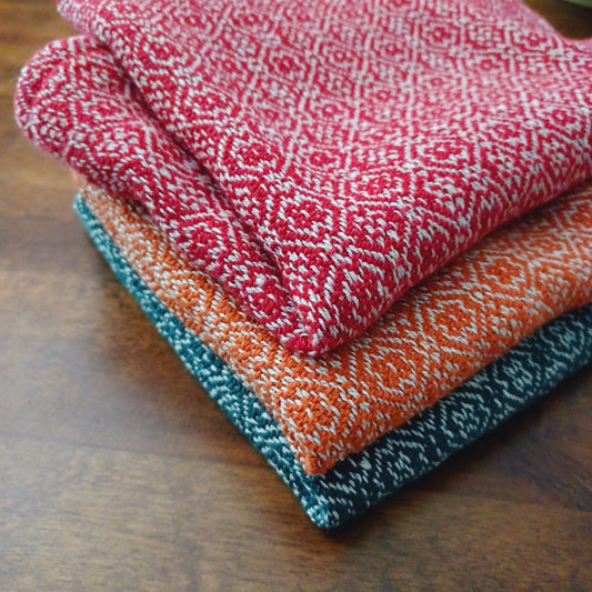 Hemp Cotton Dishtowel - Orange