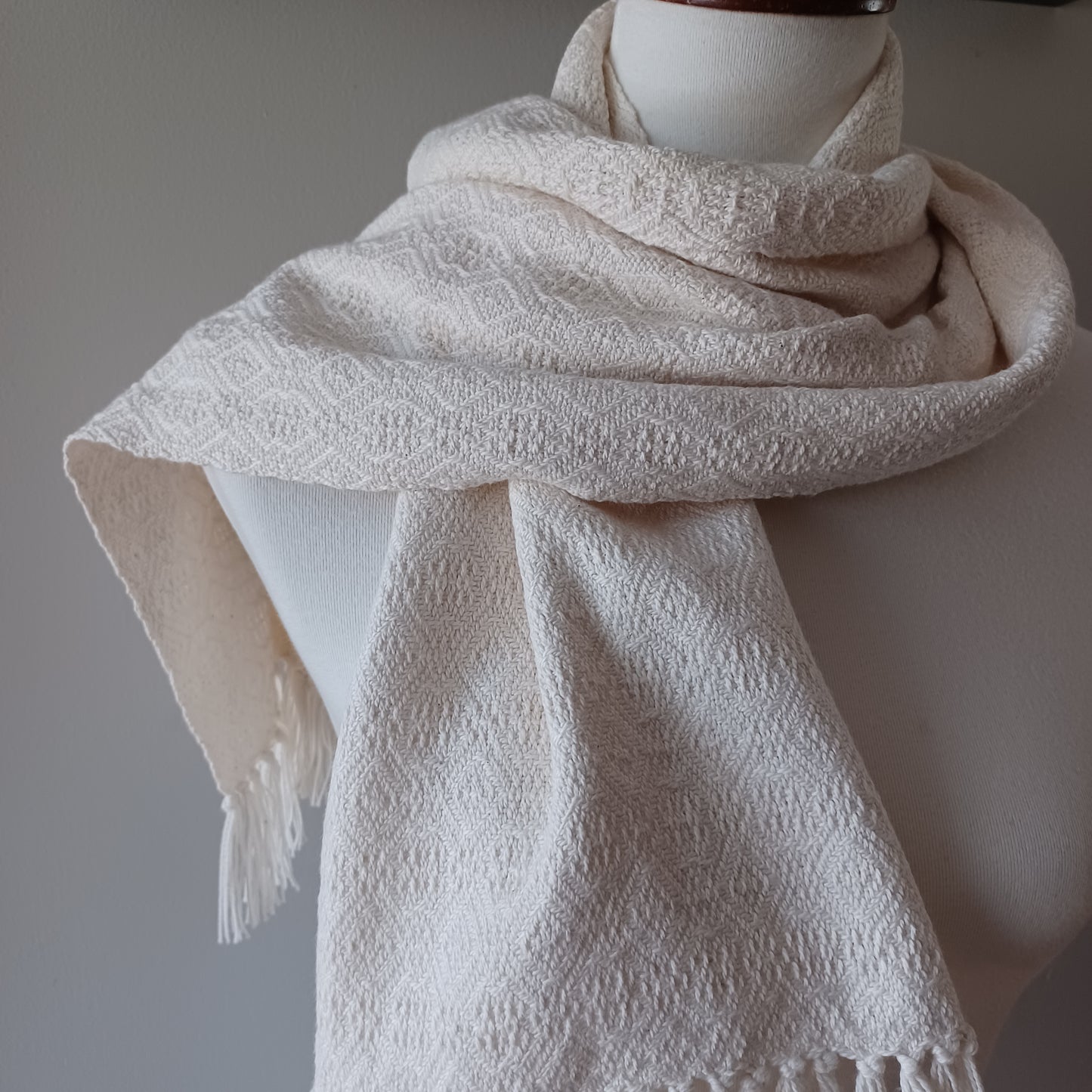 White Cotton Scarf