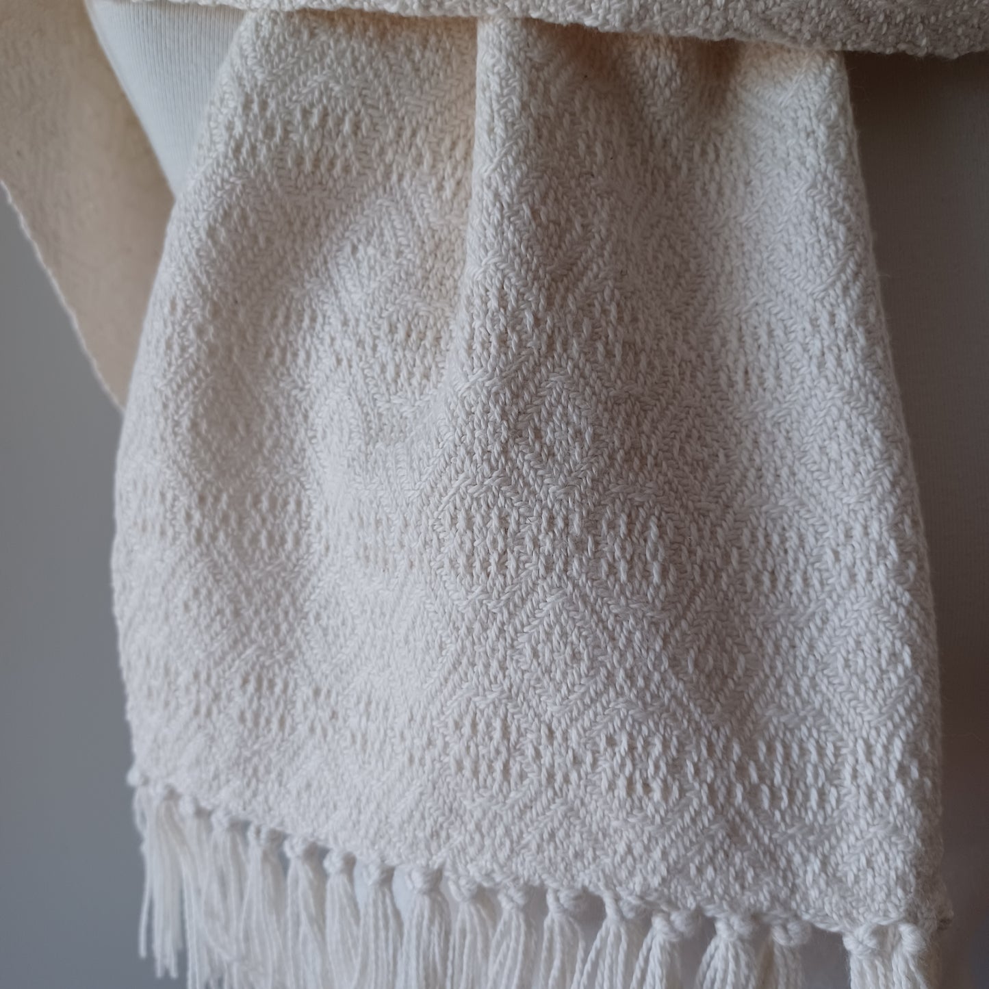 White Cotton Scarf