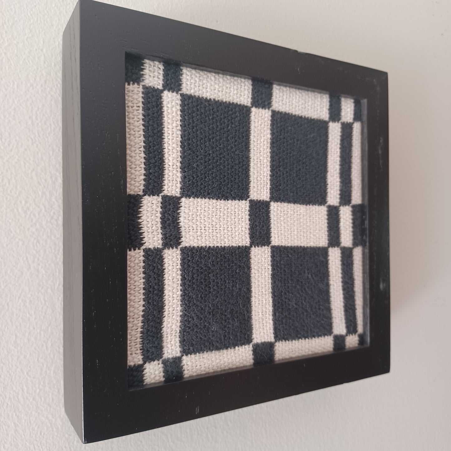 Black and White Textile Art