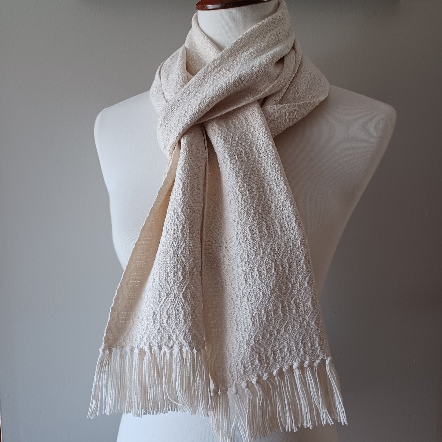 White Cotton Scarf