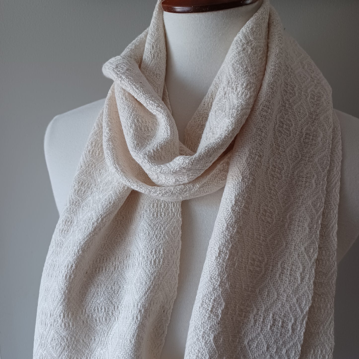 White Cotton Scarf