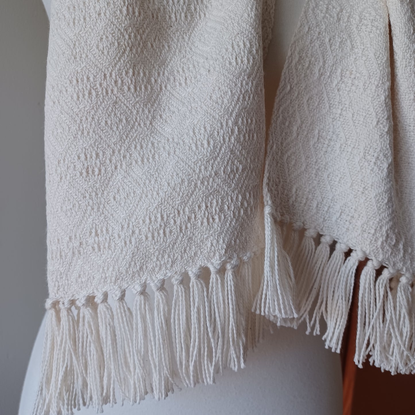 White Cotton Scarf