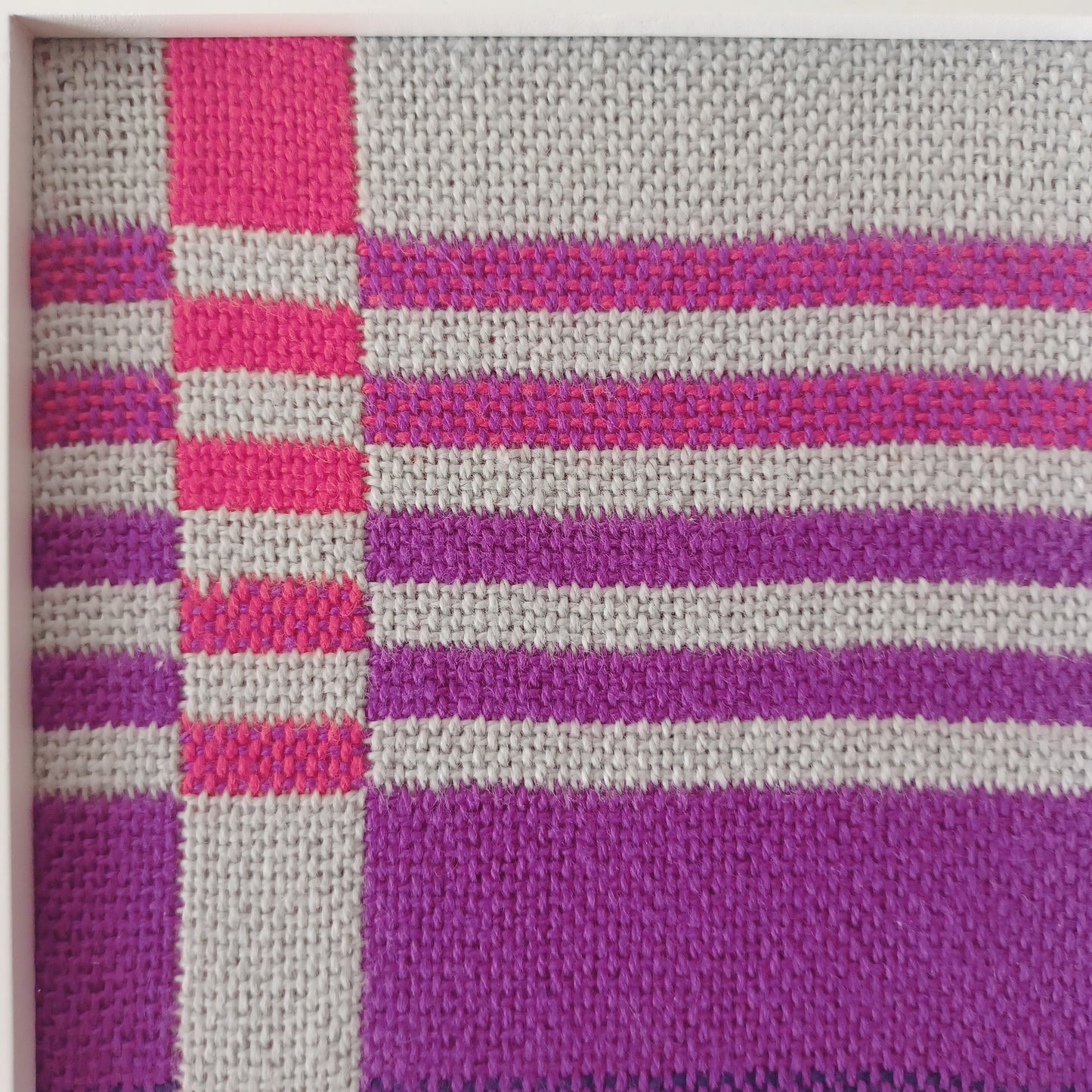 Handwoven Textile Art in Double-Weave Technique