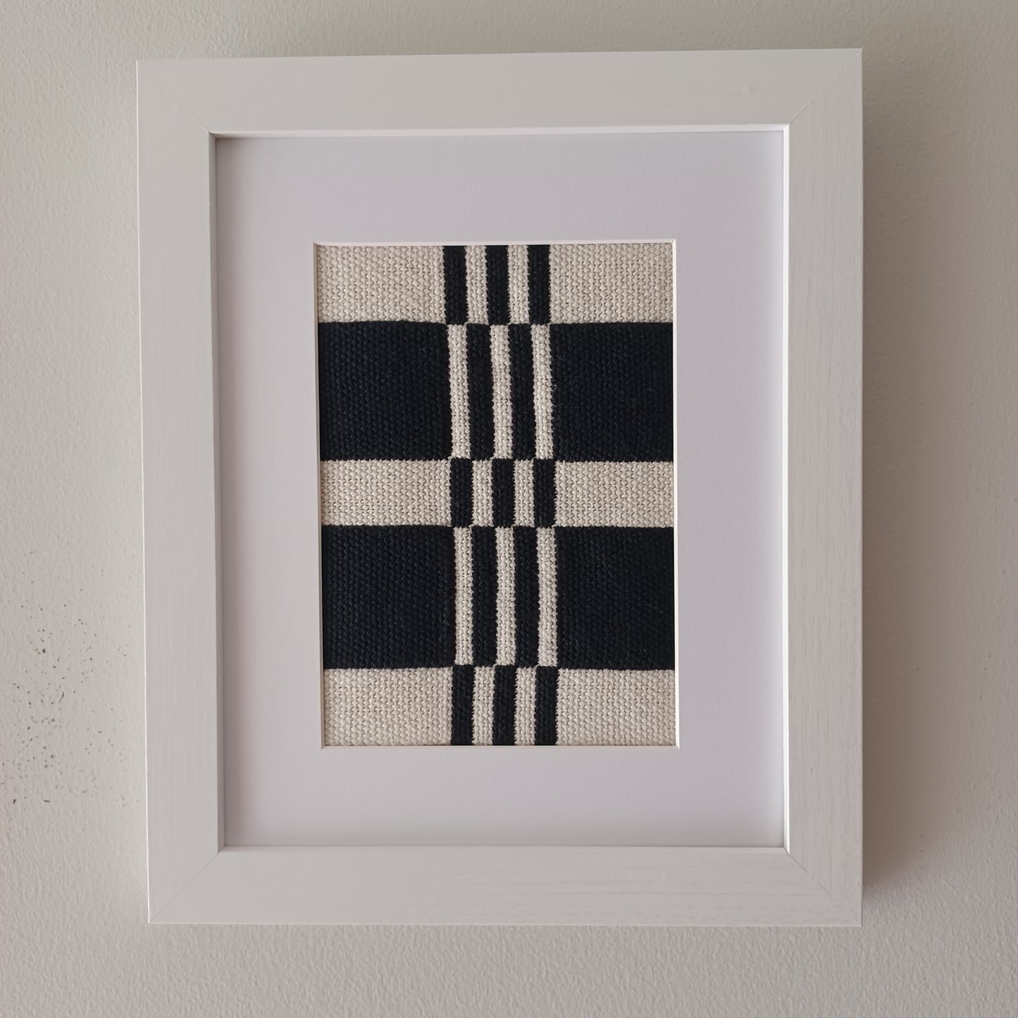 Black and White Textile Art