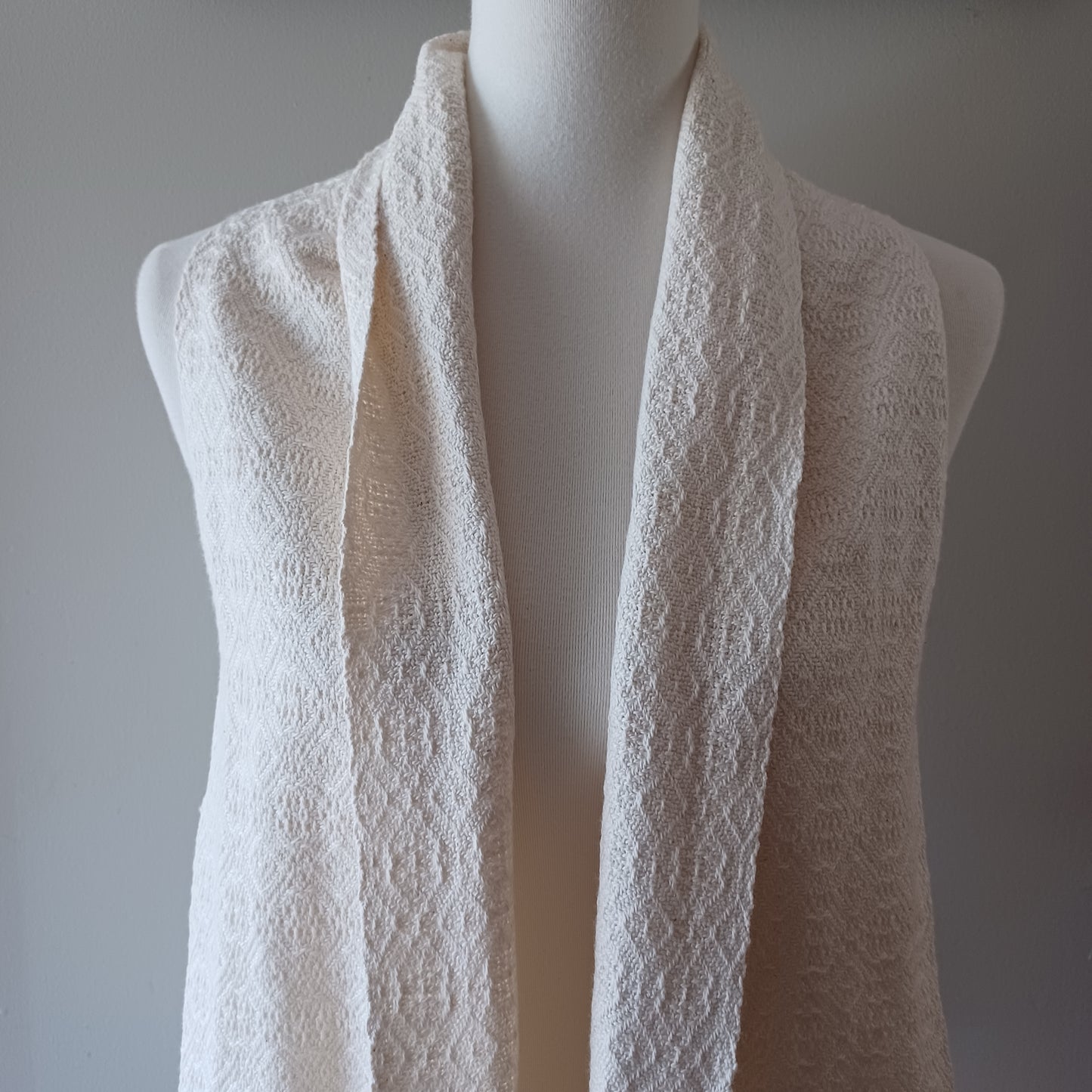 White Cotton Scarf