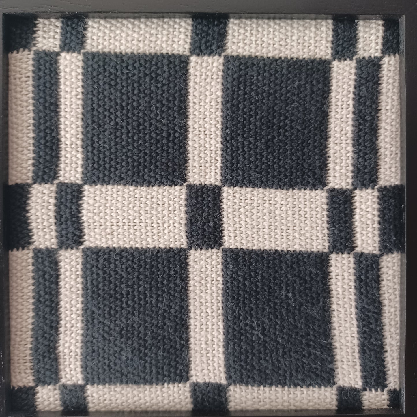 Black and White Textile Art