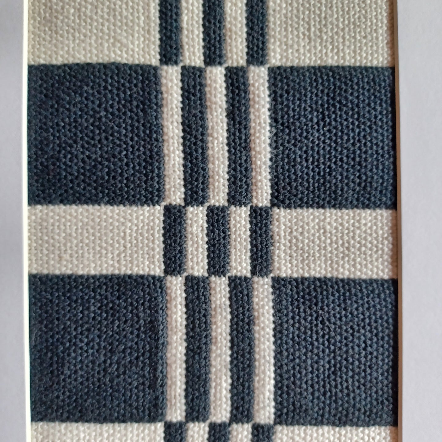 Black and White Textile Art
