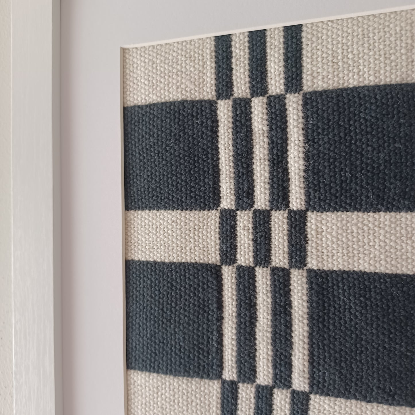 Black and White Textile Art