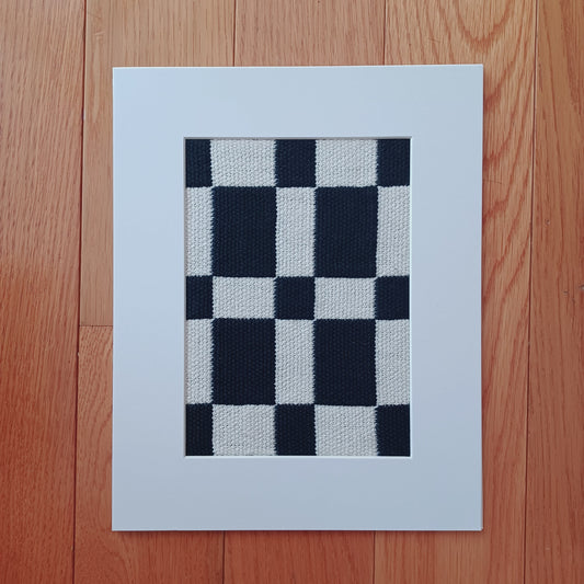 Black and White Textile Wall Art