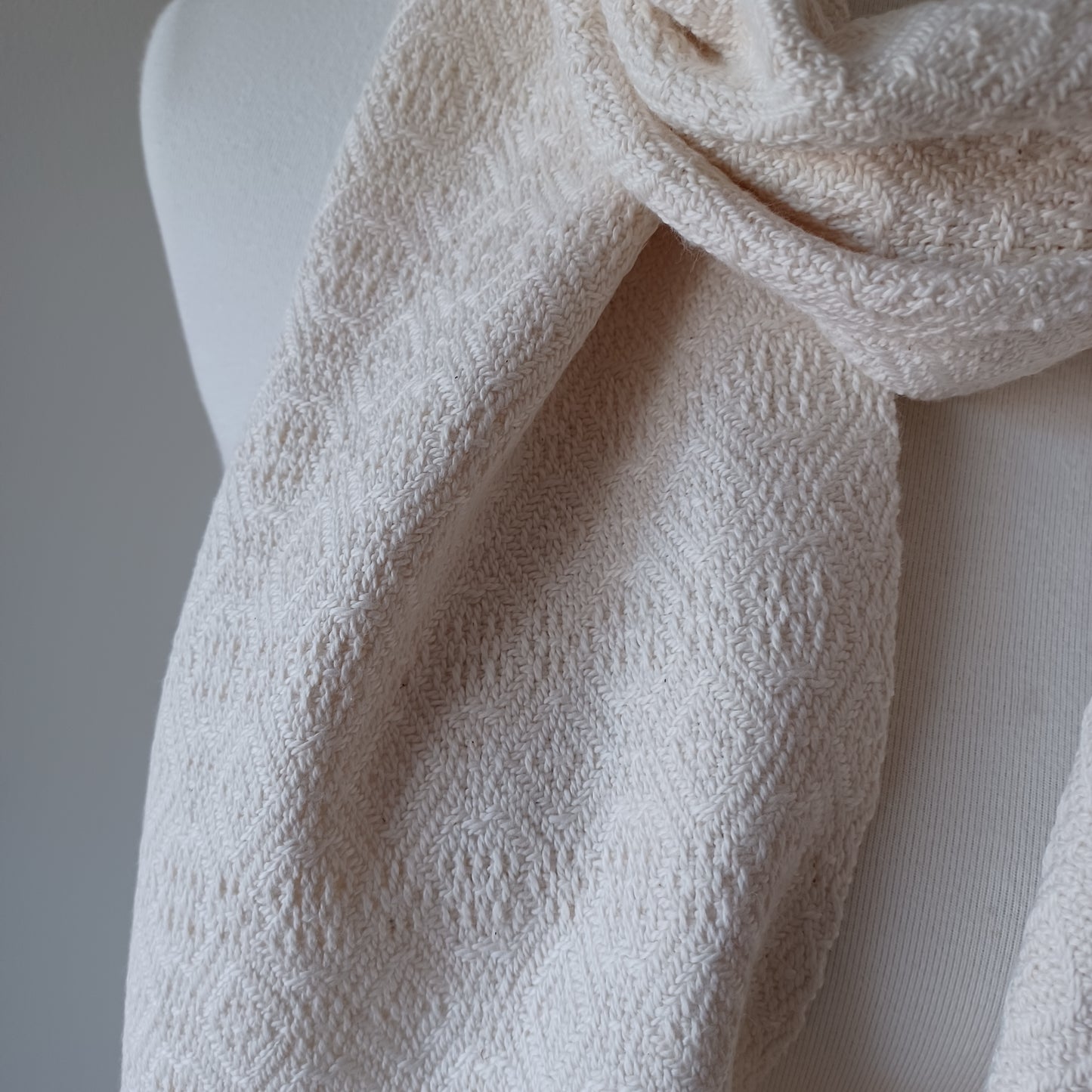 White Cotton Scarf