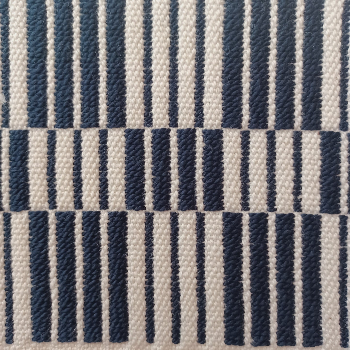 Black and White Handwoven Textile Art