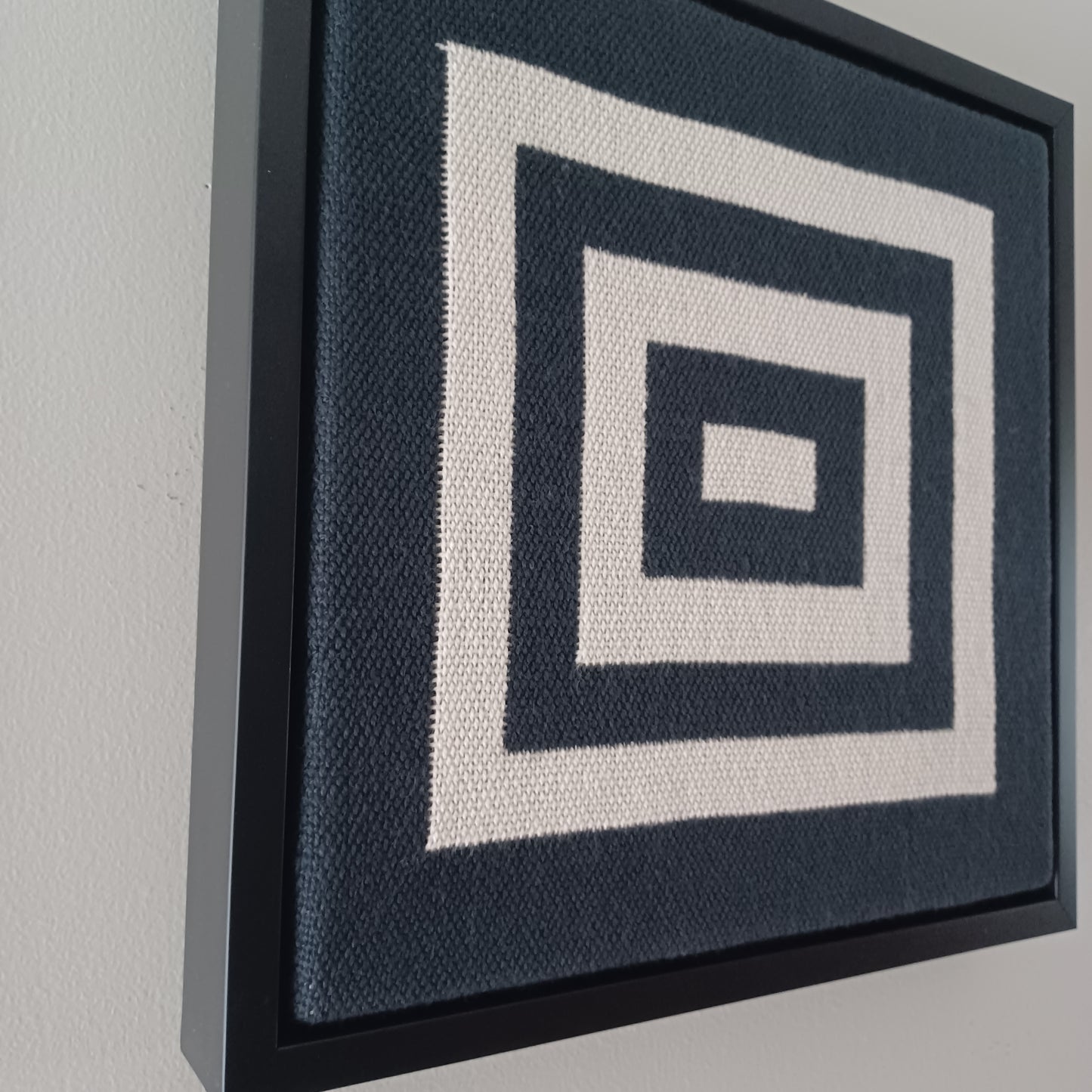 Black and White Woven Art