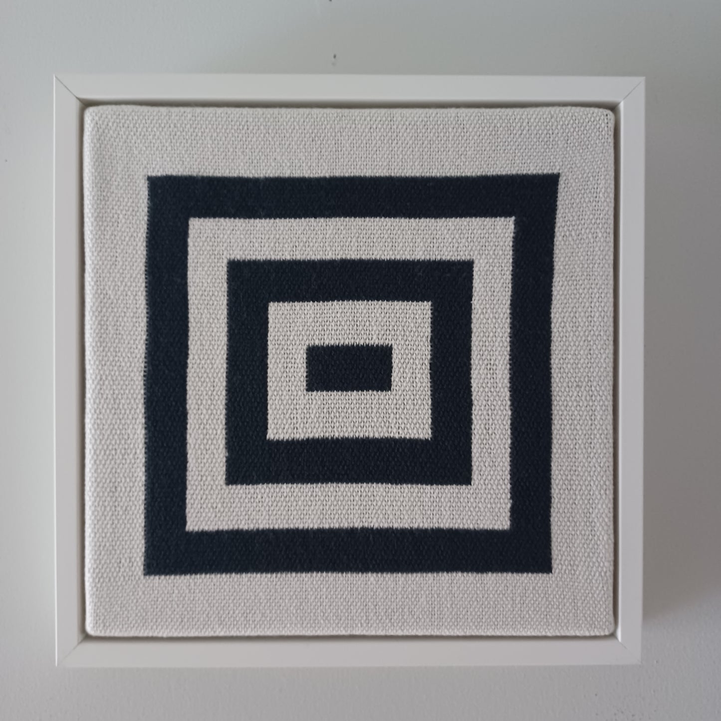 White and Black Woven Art