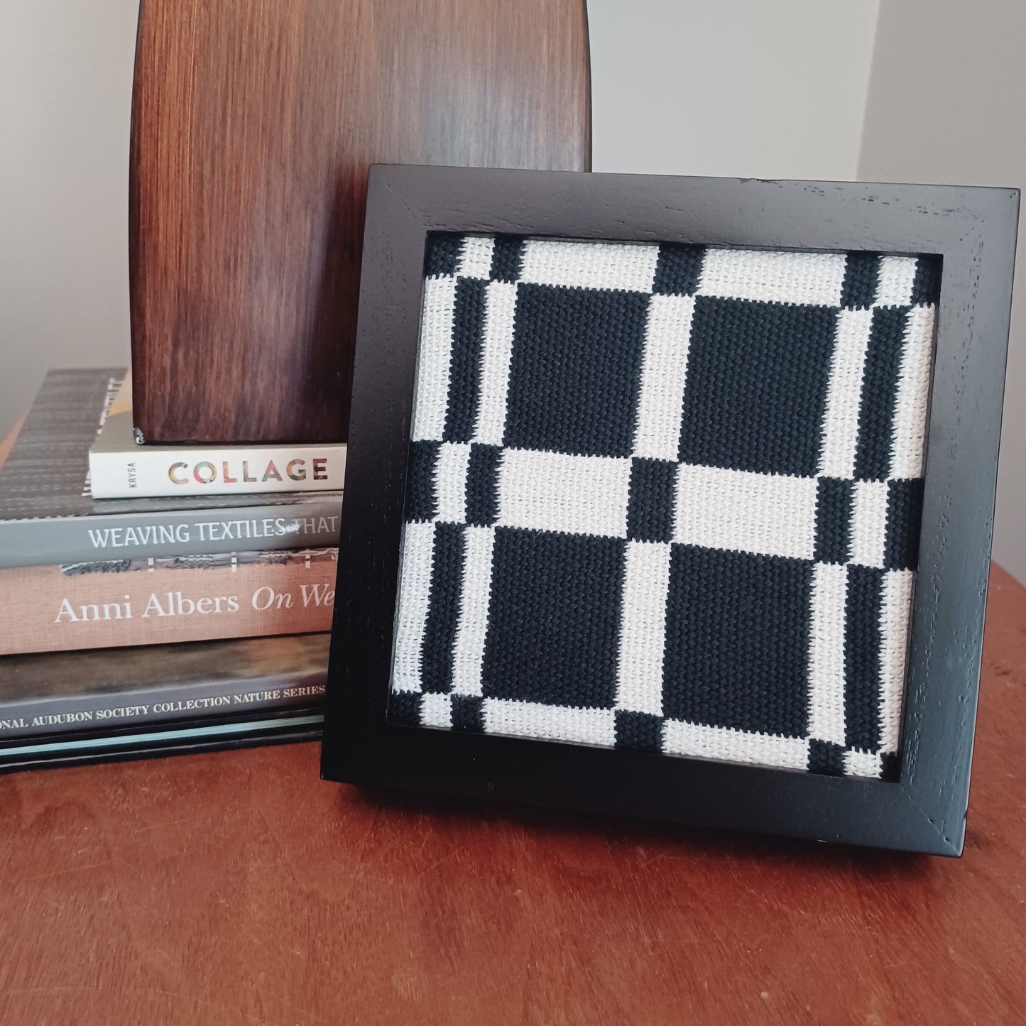 Black and White Textile Art