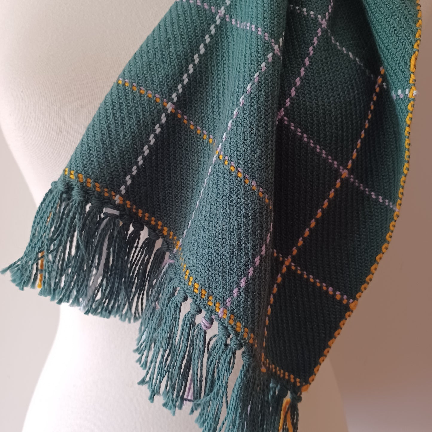 Cotton Plaid Scarf