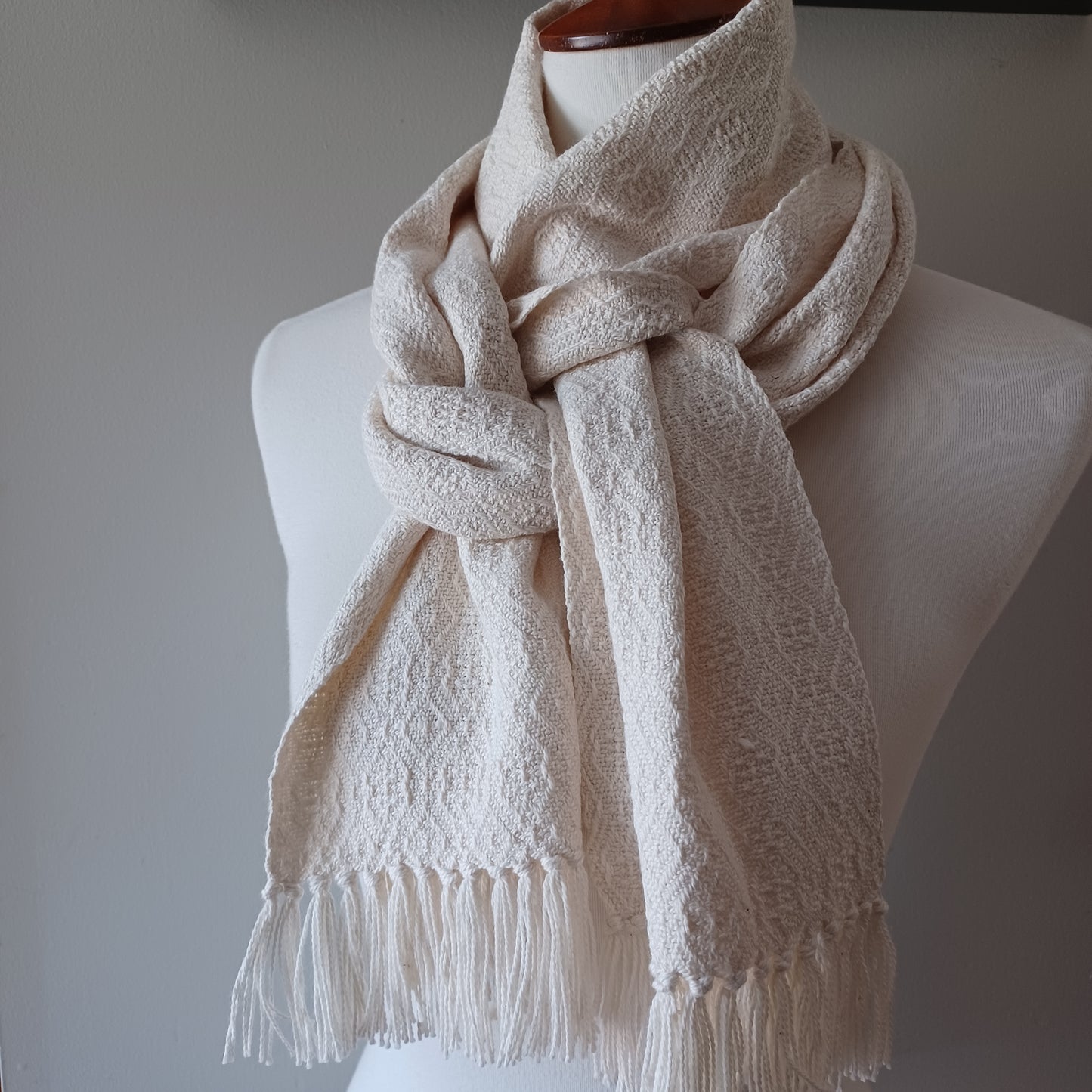 White Cotton Scarf