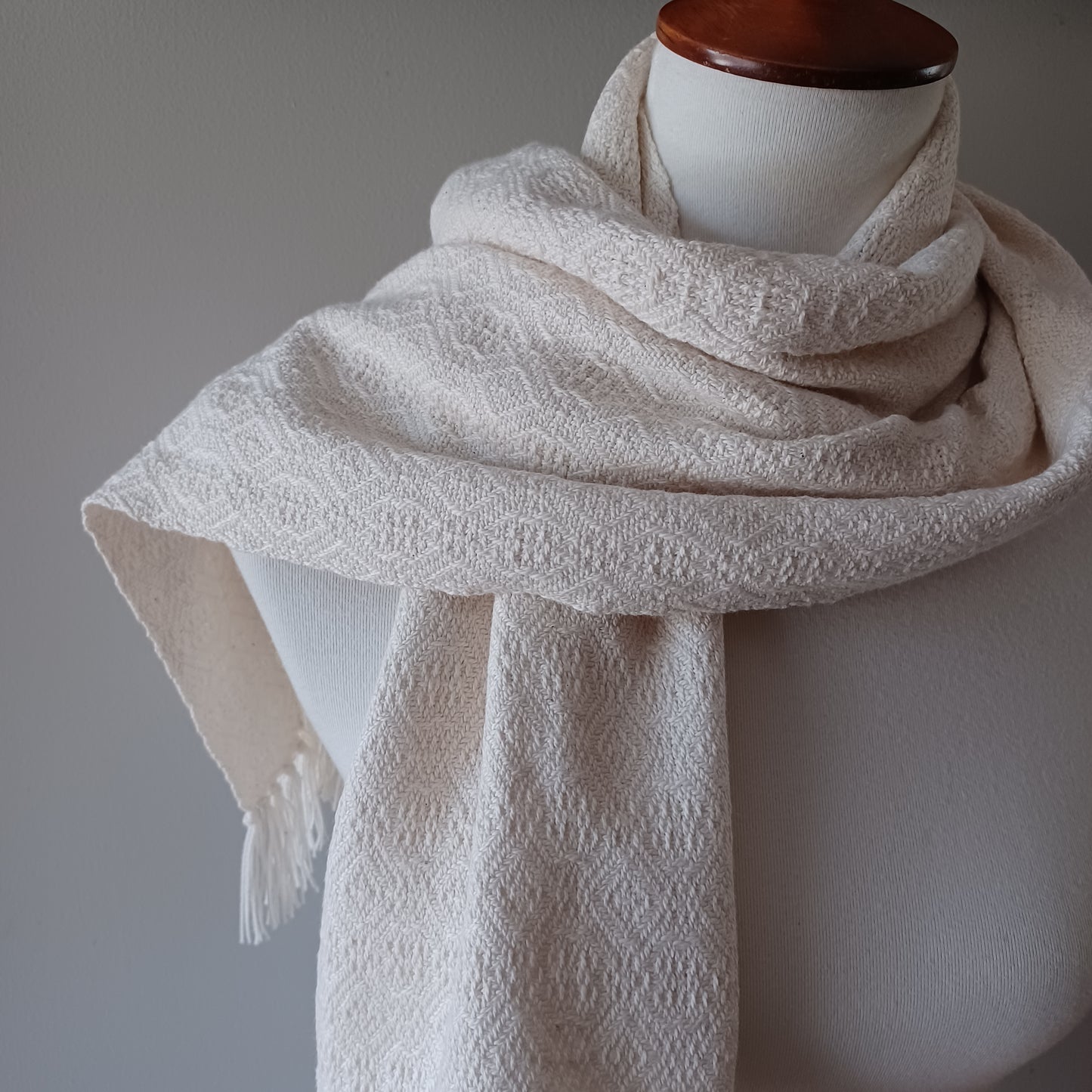 White Cotton Scarf
