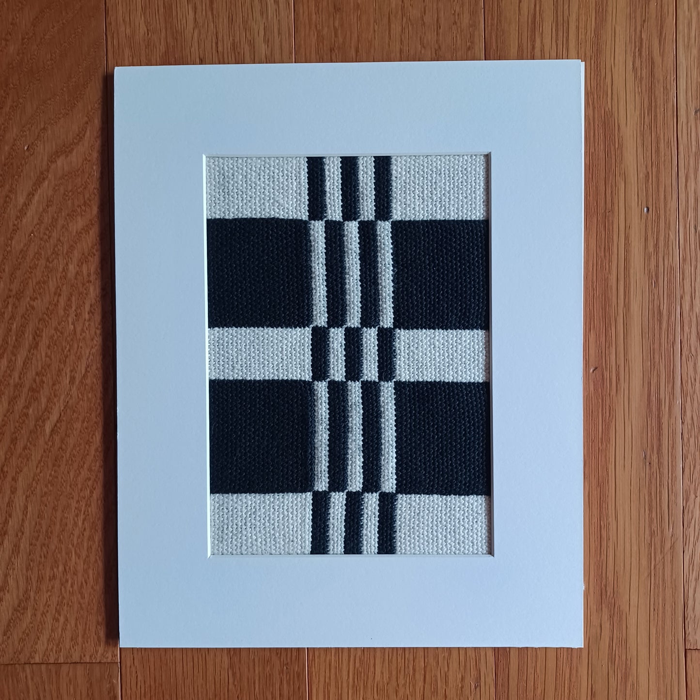 Black and White Textile Art