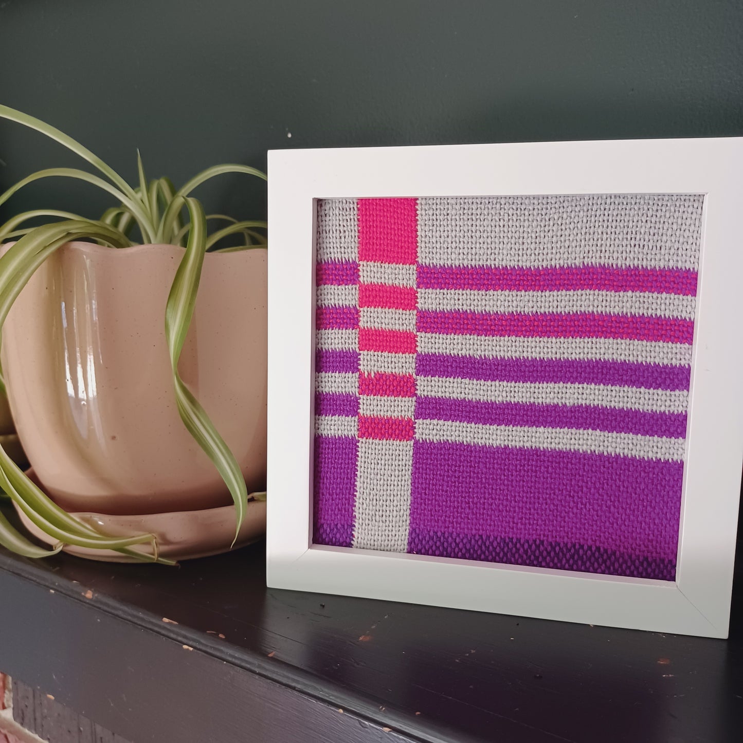 Handwoven Textile Art in Double-Weave Technique